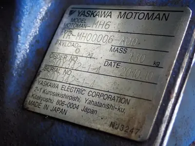 USED 2010 YASKAWA MOTOMAN MH6