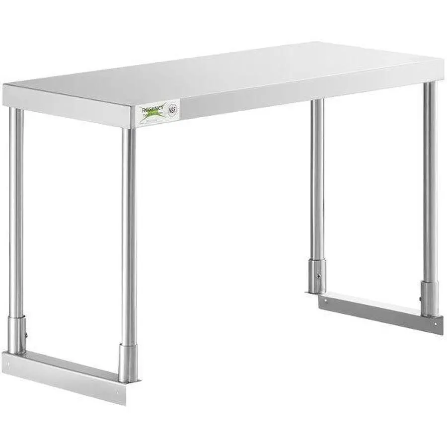 Elite Stainless Steel Single Deck Overshelf - 12" x 36" x 19 1/4"