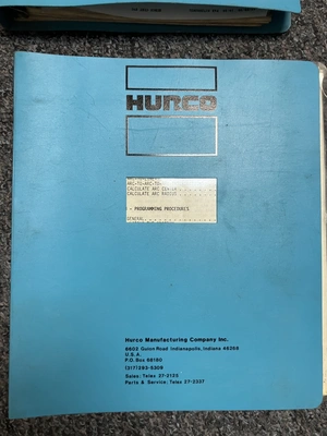 USED HURCO KMB1 3 AXIS KNEE MILL