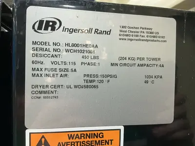Used INGERSOLL RAND HL8001HE0AA Miscellaneous MRO Ohio US | HGR 24 #1520043