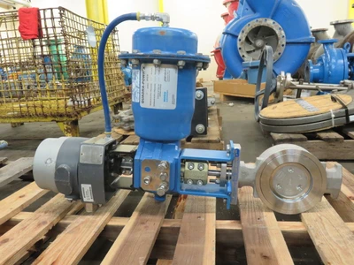 Jamesbury 4"-150  Butterfly Valve with Pneumatic Actuator and ND9206 Controller , Unused