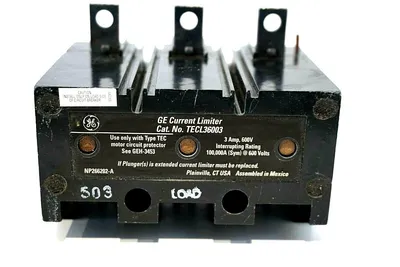 USED GENERAL ELECTRIC TECL36003 CURRENT LIMITER