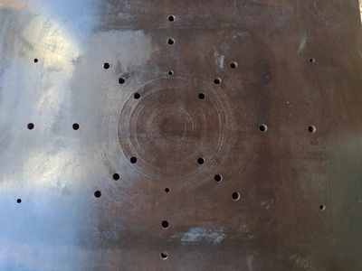 48" x 59 1/4" x 3" STEEL FLOOR PLATE #4184