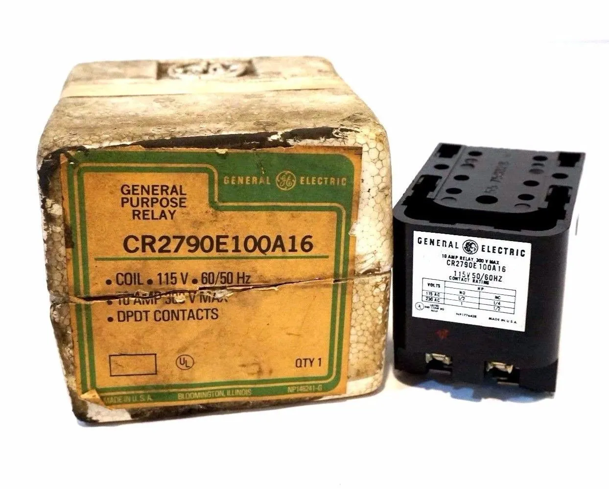 NEW GENERAL ELECTRIC CR2790E100A16 RELAY