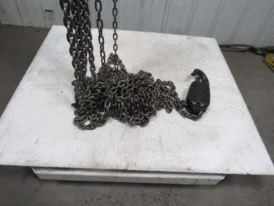 CM Model S 4 Ton Manual Chain Fall Hoist 32' 6" Lift w/Load Limiter Tested