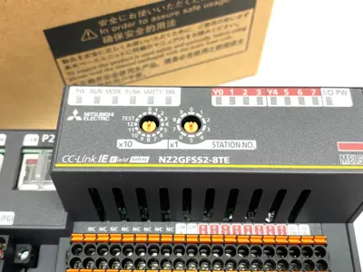 USED MITSUBISHI ELECTRIC MELSEC BLOCK TYPE REMOTE SAFETY DC DIGITAL OUTPUT UNIT CC-LINK