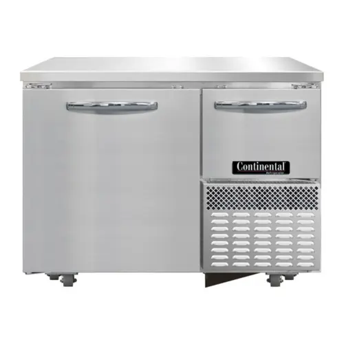 Continental FA43SN-U 43"W Undercounter Freezer W/ (2) Sections & (2) Doors, 115v