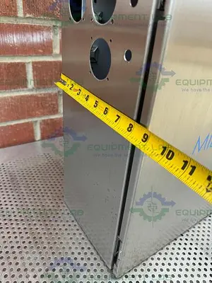 USED MILLIPORE STAINLESS STEEL INDUSTRIAL CONTROL PANEL ENCLOSURE 16" X 20" X 9"
