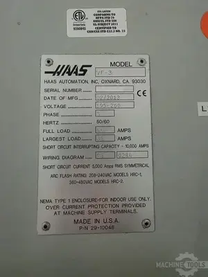 Used 2013 HAAS VF-3 Vertical Machining Centers Arizona US | KD Machinery #1411743