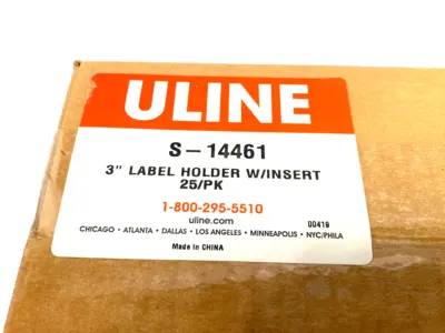 New | in-Stock U-Line Snap-On Label Holders for Shelving 3" Parts & Accessories (Material Handling) Michigan US | Maverick Industrial Sales #1392005
