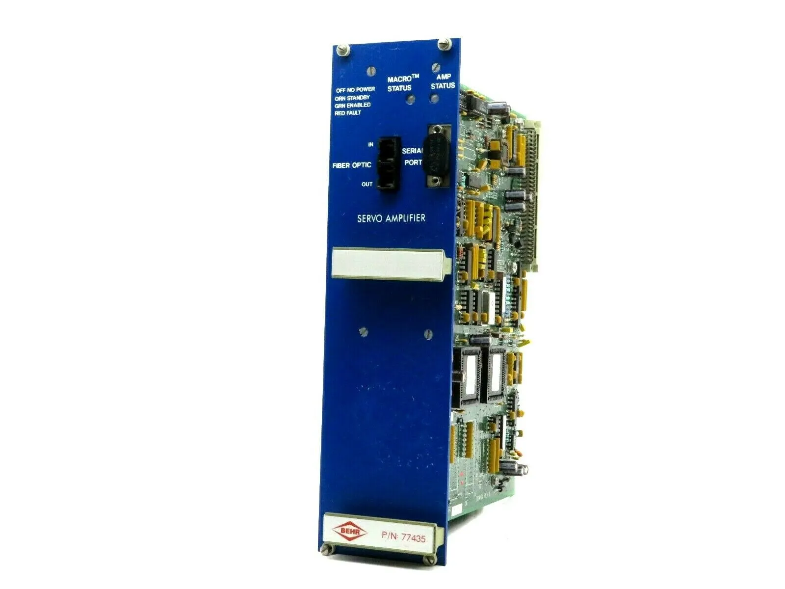 USED BEHR 77435 SERVO AMPLIFIER 2104408 REV B