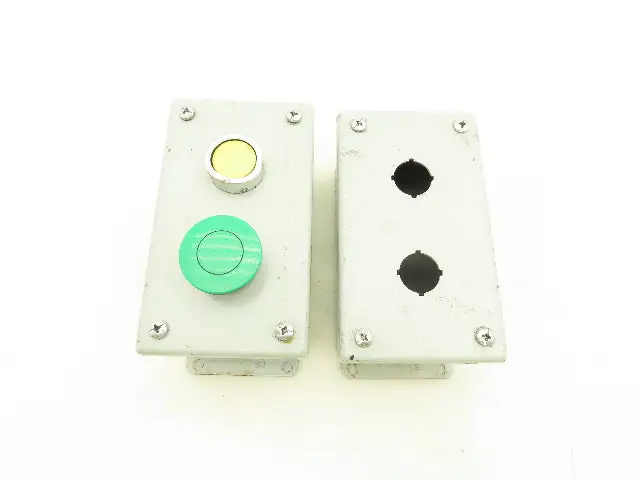 Hoffman E2PBG Electrical Pushbutton Enclosure 6x3-1/2x3" Lot of 2