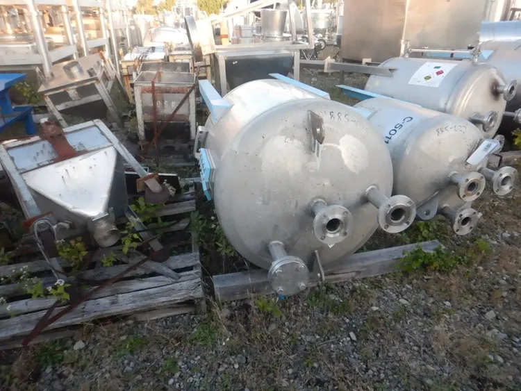 Used ALLOY FABRICATORS 130 GALLON Stainless Steel Tanks New Jersey US | Perry Equipment #123054