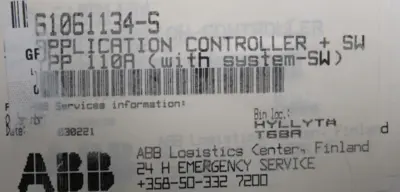 NEW SEALED ABB 61061134-S APPLICATION CONTROLLER 61061134S