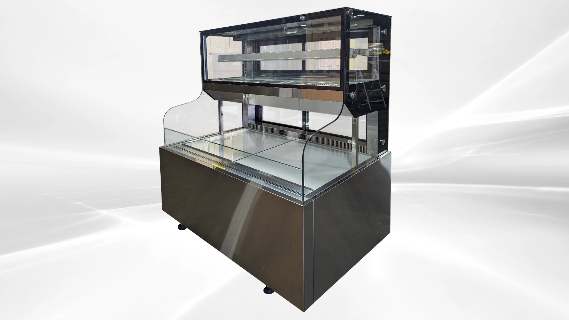 171-0287 51" Open Air Self Contained Over Under Deli Sandwich Case Cooler