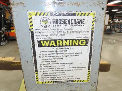 Used HOOSIER CRANE _UNKNOWN_ Miscellaneous Trucks/Trailers Indiana US | Arrow Industrial #1368040