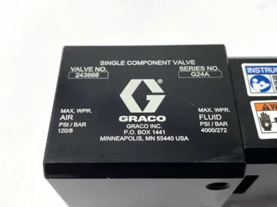 New | in-Stock GRACO ULTRA-LITE 1K SINGLE COMPONENT DISPENSE VALVE, 45 DEGREE CONNECT Valves/Fittings | Maverick Industrial Sales #1102672