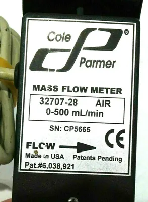 NEW COLE PARMER 32707-28 MASS FLOW METER 3270728