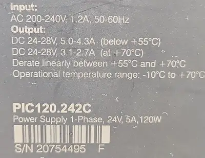 PULS PIC120.242C Power Supply. Loc4C-18