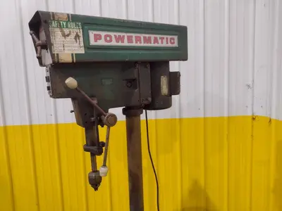 15" POWERMATIC MODEL #1150 SINGLE SPINDLE POWER DRILL PRESS: YOBRO #24294