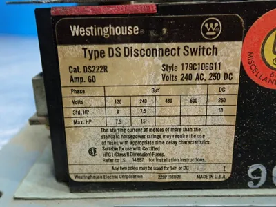 USED WESTINGHOUSE DS222R