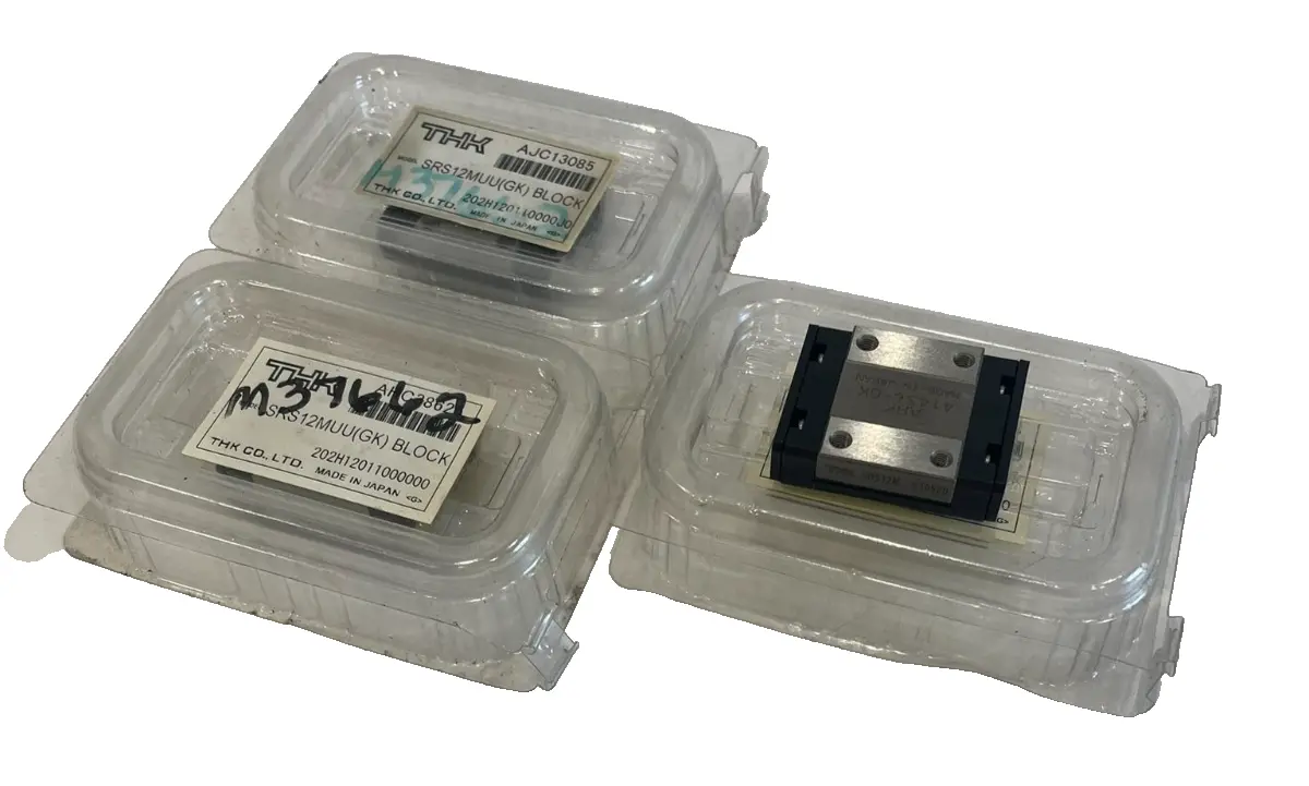 NEW LOT OF 3 THK SRS12MUU(GK) BLOCK AHK41436-GK SRS12MUUGK