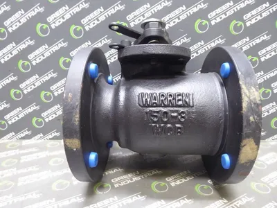3" Warren 5155FS Ball Valve with Handle 285 PSIG at 100°F Class 150 New