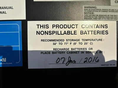 Eaton 93PM-100-2 100 KW UPS System with Internal Batteries 480 VAC 50/60Hz