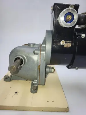 USED DAYTON DAYTON 1LPZ1 GEARMOTOR,9.5 RPM,200TORQUE,115/230V & MATCHING GEAR BOX