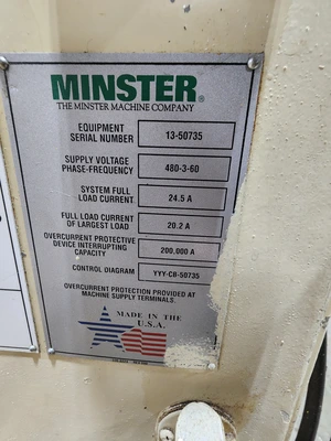 USED MINSTER MEF5-20; MRH10-26; MSH-20-26
