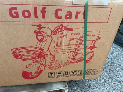 New SDLANCH MGC40 3-Wheel Mini Electric Golf Cart / Scooter, 60 Volt, 600 Watt Motor, Three Speed, 2...