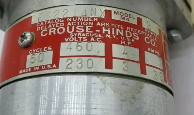 USED CROUSE HINDS CES2214-NX RECEPTACLE MODEL M4 CES2214NX