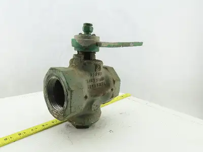 Homestead 1529B1 FIG-611 Semi Steel Plug Valve 2-1/2" NPT 200 OWG W/Handle