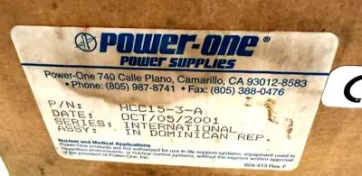 NEW POWER-ONE HCC15-3-A LINEAR POWER SUPPLY HCC153A
