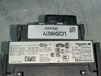 Used SCHNEIDER ELECTRIC LC2D09G7V PLC Contactors Ohio US | HGR 24 #1518478