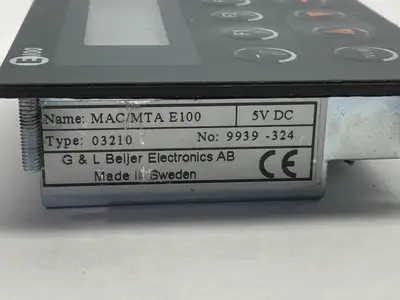 USED BEIJER ELECTRONICS E100 OPERATOR PANEL KEYPAD