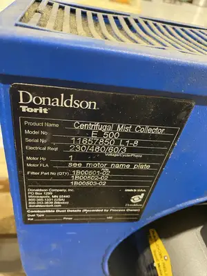 Used Donaldson Torit Centrifugal Mist Separator Mist Collectors Michigan US | Maverick Industrial Sales #1391328