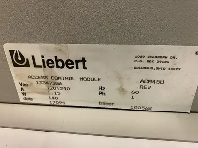 USED LIEBERT PANEL133493G6