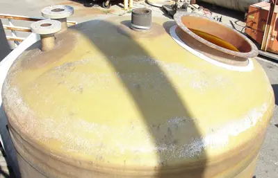 SPC6031  Tank 1300 gallon vertical tank, Fiberglass, flat