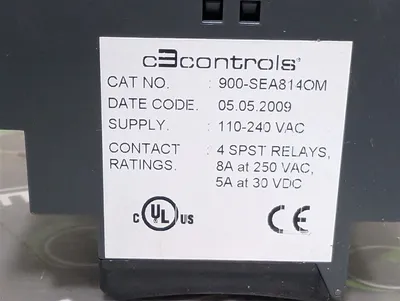c3controls 900-SEA814OM Programmable Relay Module Used