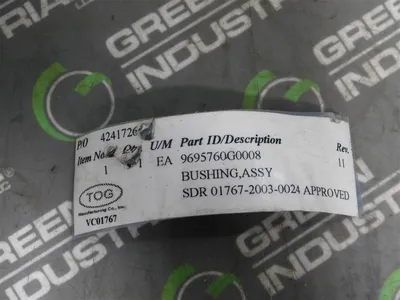TOG Manufacturing Co. Inc. 9695760G0008 Bushing Assembly Rusty See Pics! New