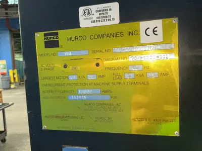 Used 2007 HURCO VM1 Vertical Machining Centers Ohio US | HGR 24 #1556732