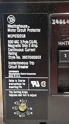 NEW WESTINGHOUSE 2607D80G02