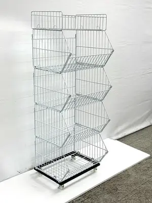 5 layer Grid Shelf Shelves Retail Display 20*19*55 -various sizes available - SEE VIDEO