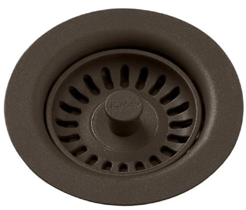 Elkay LKQS35CN Polymer Drain Fitting w/ Removable Basket Strainer, Chestnut [New]