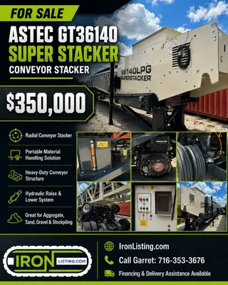 ASTEC 36140LPG stacker conveyor | Iron Listing (11)