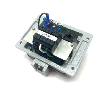 USED MENCOM PANEL INTERFACE CONNECTOR MODULE, DUPLEX OUTLET
