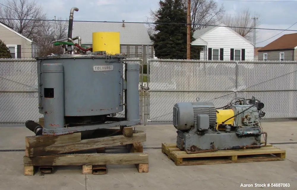 Used TOLHURST BATCH-O-MA Basket Bottom Dump Centrifuges Illinois US | Aaron Equipment #1515567
