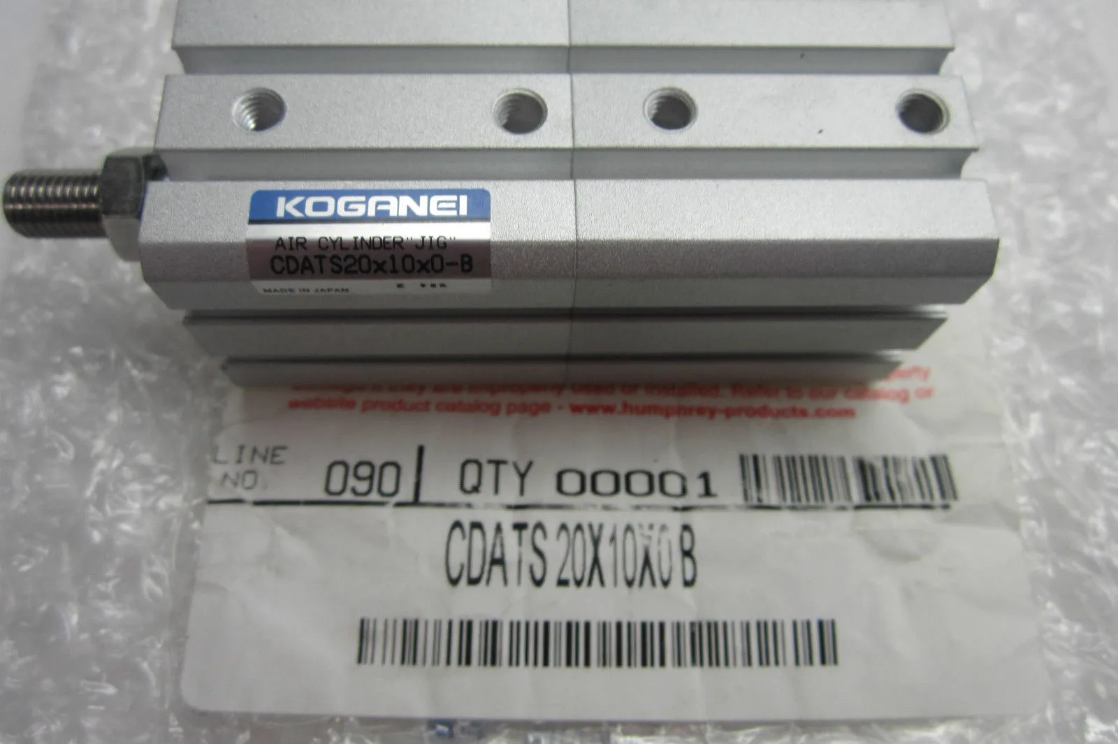 NEW KOGANEI CDATS20X10X0B PNEUMATIC CYLINDER