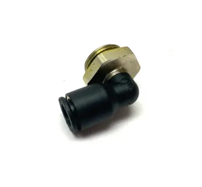 USED PARKER LEGRIS PNEUMATIC SWIVEL ELBOW PUSH-IN FITTING 3/8" BSPP 8MM OD